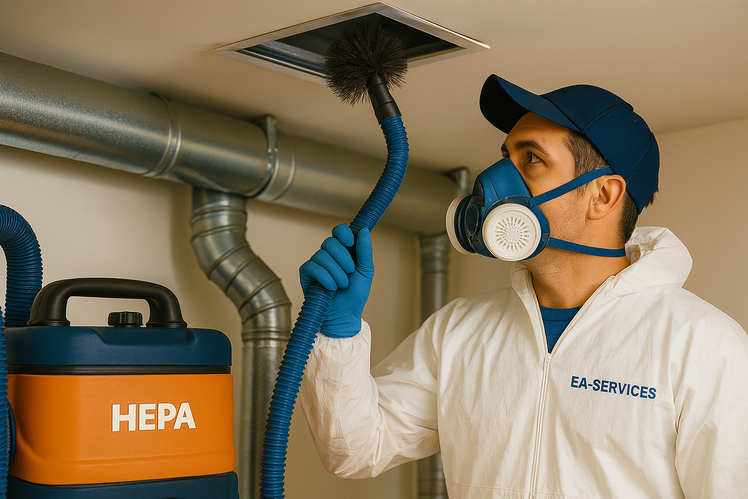 Professional air duct cleaning service in Peralta
